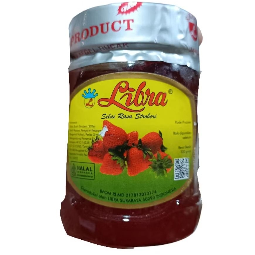 

Selai Rasa Stroberi Merk Libra Selai Strawberry 220gr