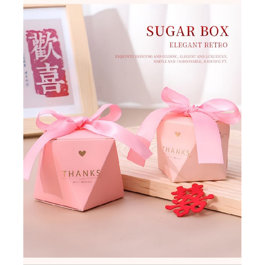 

BOX DIAMOND KOTAK GIFT SOUVENIR DIAMON WEDDING CANDY HAMPERS PITA