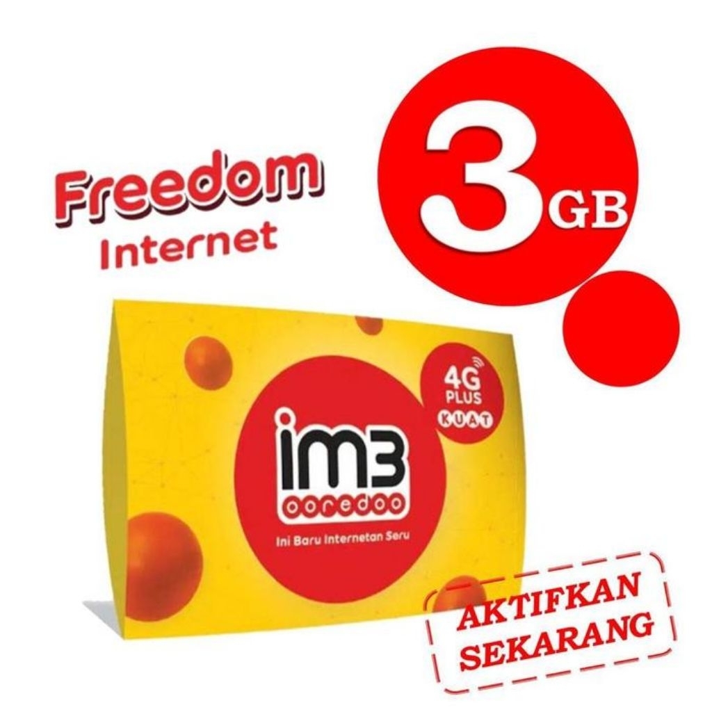 PERDANA IM3 3GB + 1GB KOUTA LOKAL