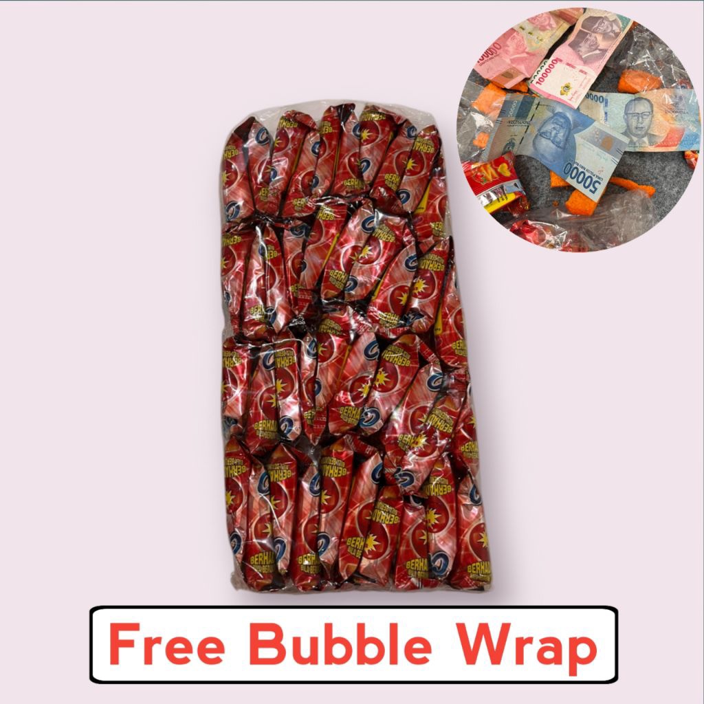 

[Free Bubble Wrap] snack cinta stik berhadiah uang jika beruntung isi 20 bungkus
