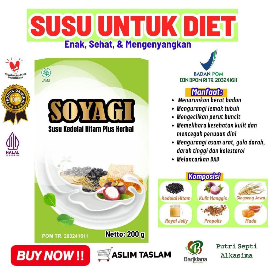

SOYAGI Susu Kedelai Hitam Plus