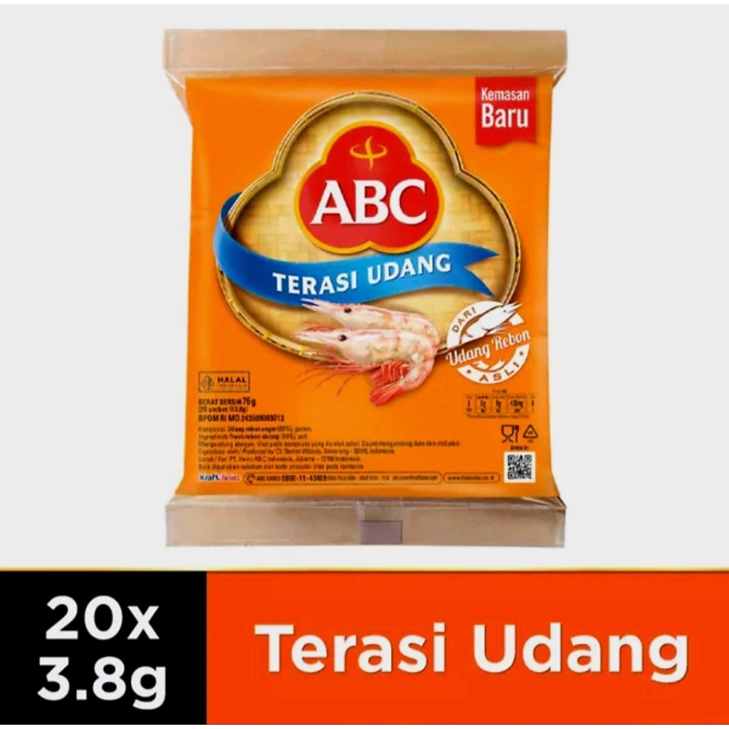 

ABC Terasi Udang 20 × 3.8 g | Mom Happy Store