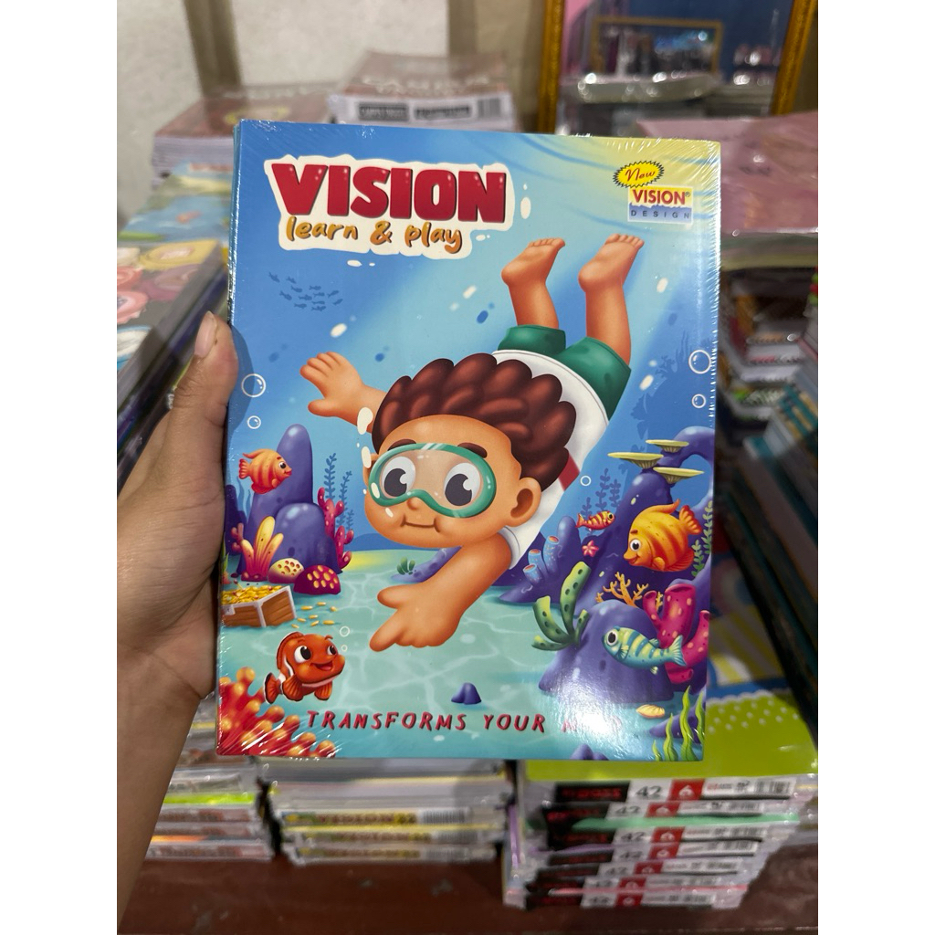 

Buku Tulis Vision 32 Lembar isi 10 Buku Gambar Motif Laki laki (sudah include extra bubble wrap)