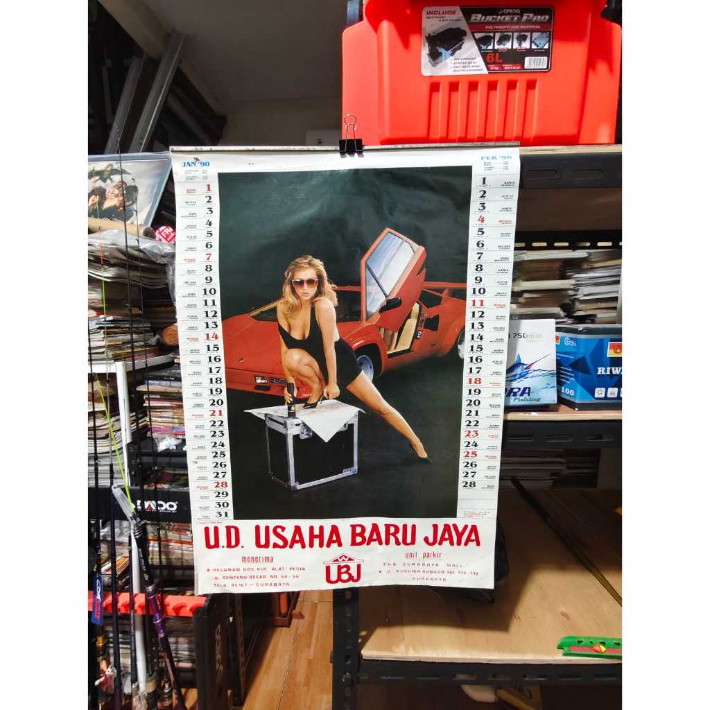 KALENDER JADUL KALENDER TAHUN 1990 USAHA BARU JAYA