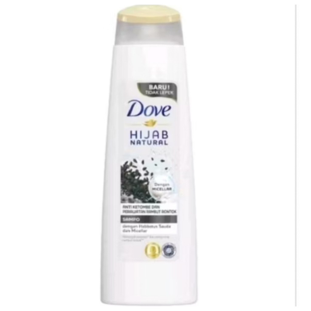 Dove Shampoo Hijab Natural Anti Ketombe & Hitam Panjang 135 ml