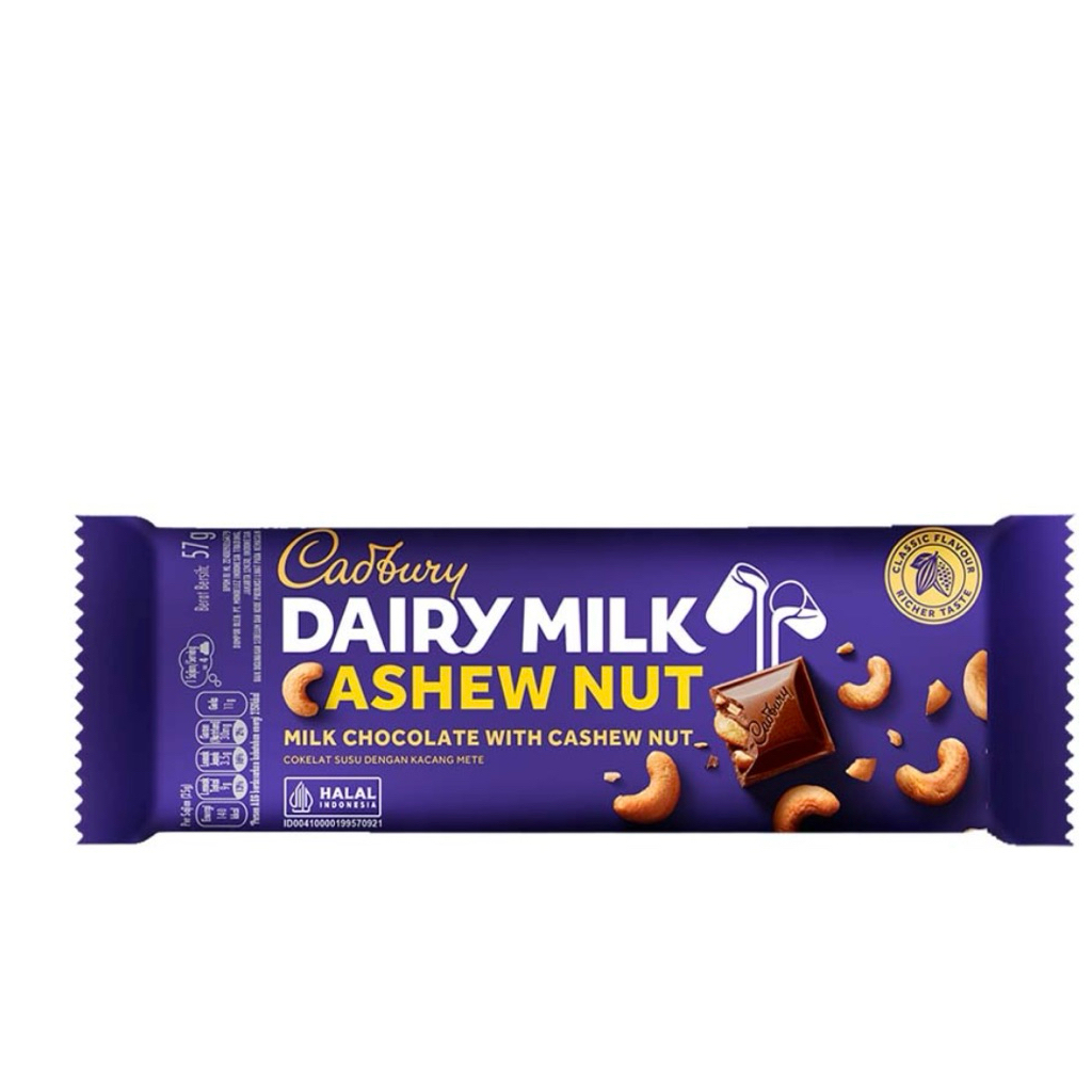 

Cadbury Dairy Milk Cokelat Batang Kacang Cashew 57 gr