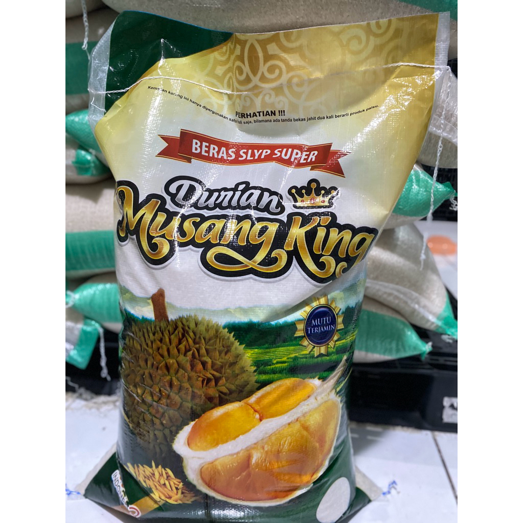 

BERAS 25KG CAP DURIAN MUSANG KING(BESTSELLEER)