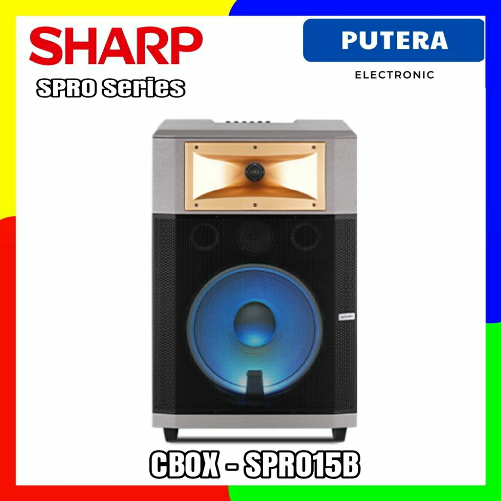 SHARP CBOX-SPRO15B SPEAKER Aktif 60WRMS Wireless SPRO Series CBOX SPRO15B