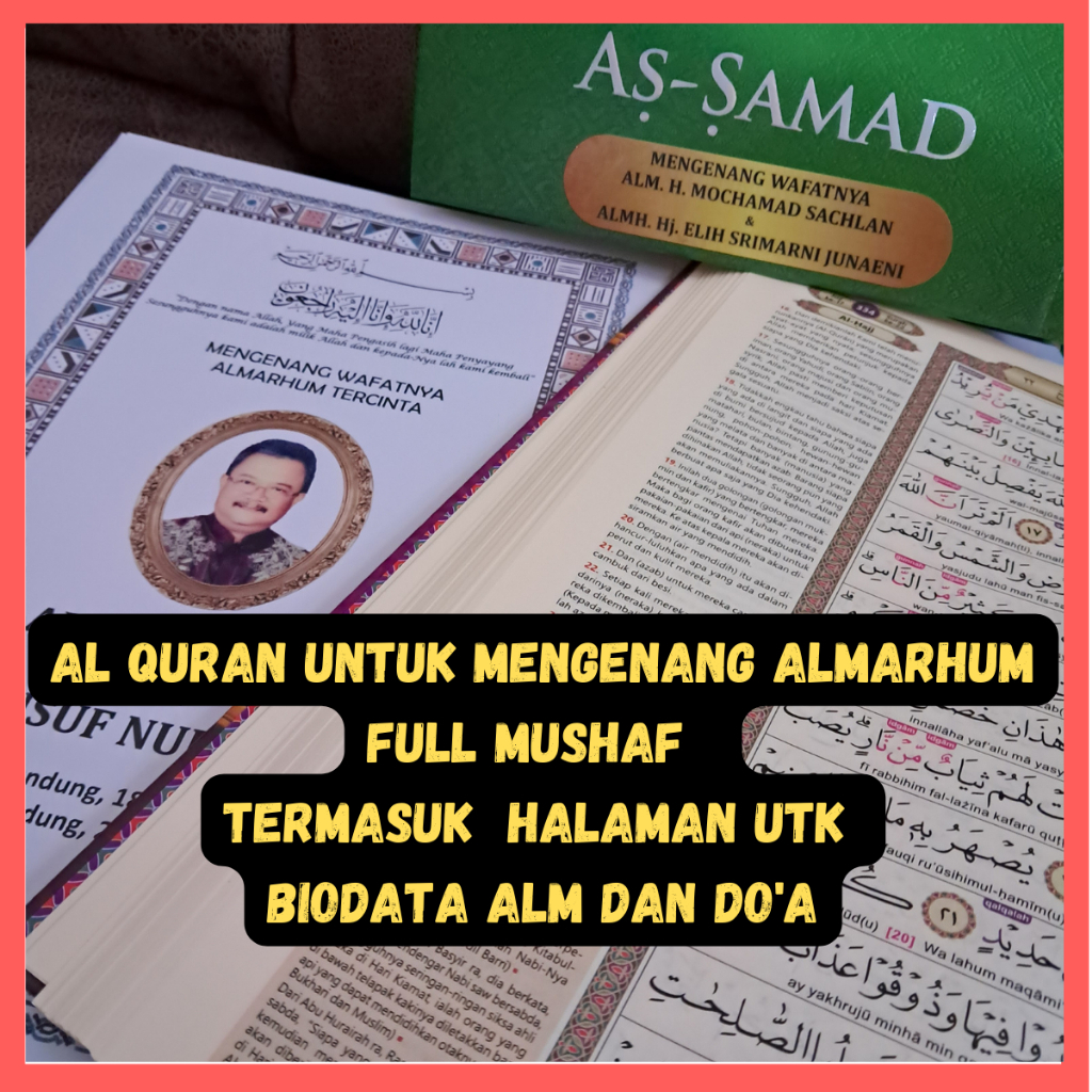 ALQURAN 40/100 HARIAN UTK ALMARHUM NON TERJEMAH A5 / ALQURAN