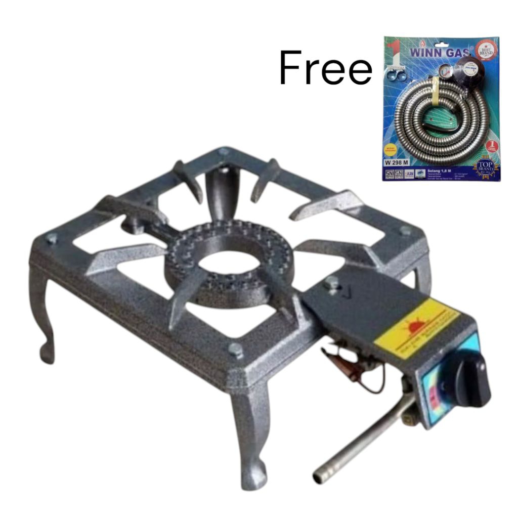 Kompor Gas Martabak Manis 1 Tungku/ 2 Tungku Bahan Cor Kokoh Tebal