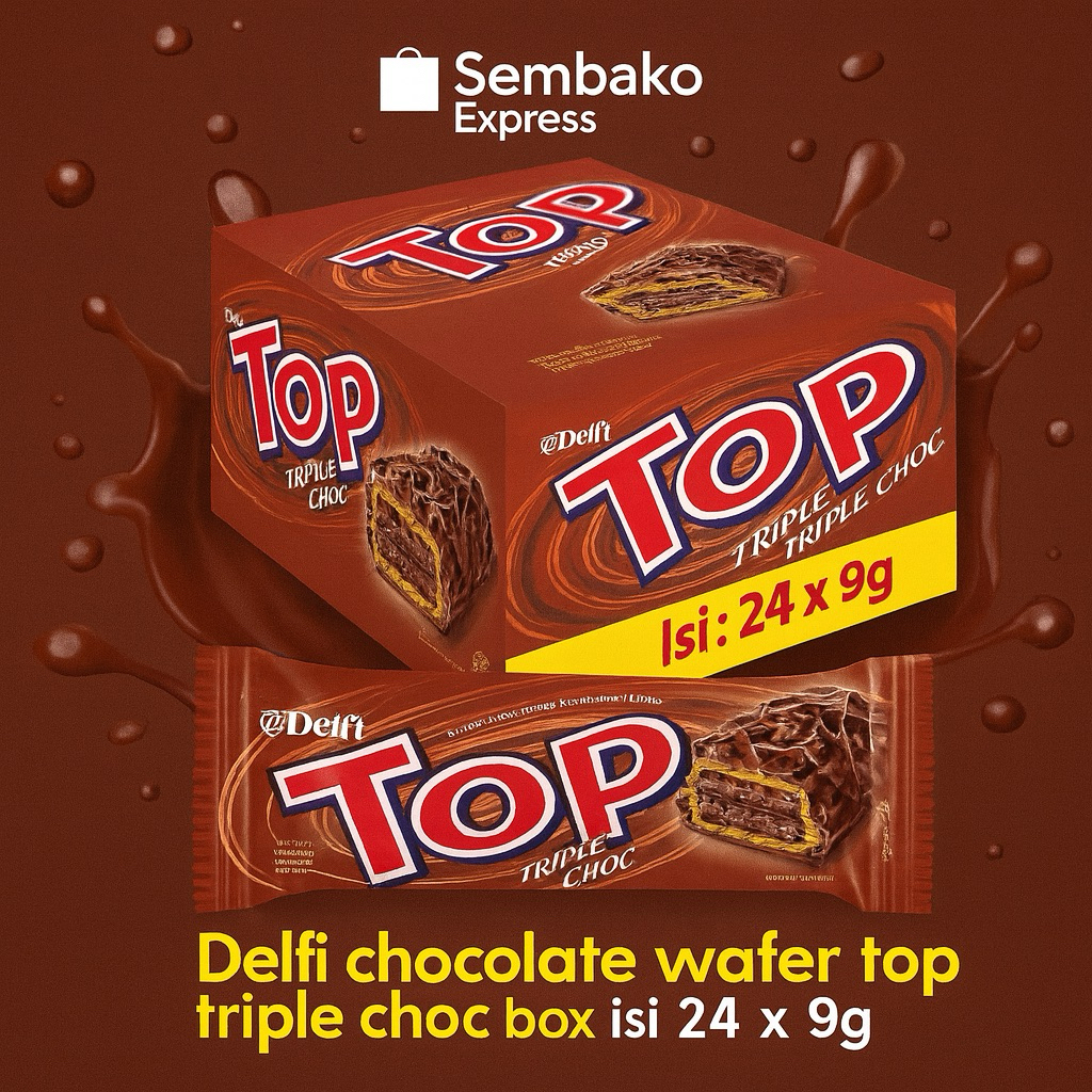 

Delfi Top Wafer Triple Choc Box 24 x 9g