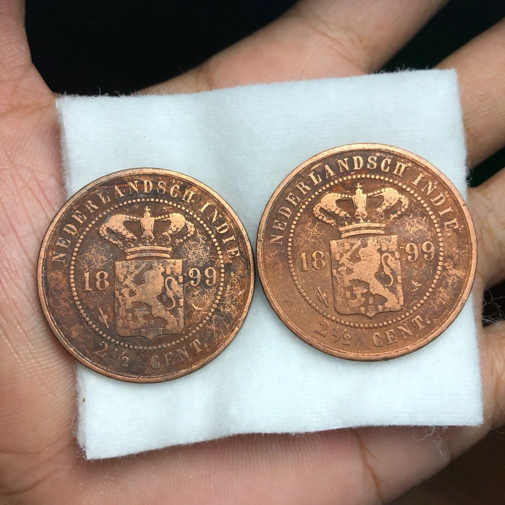 Koin Kuno Benggol 2pcs Tahun 1899