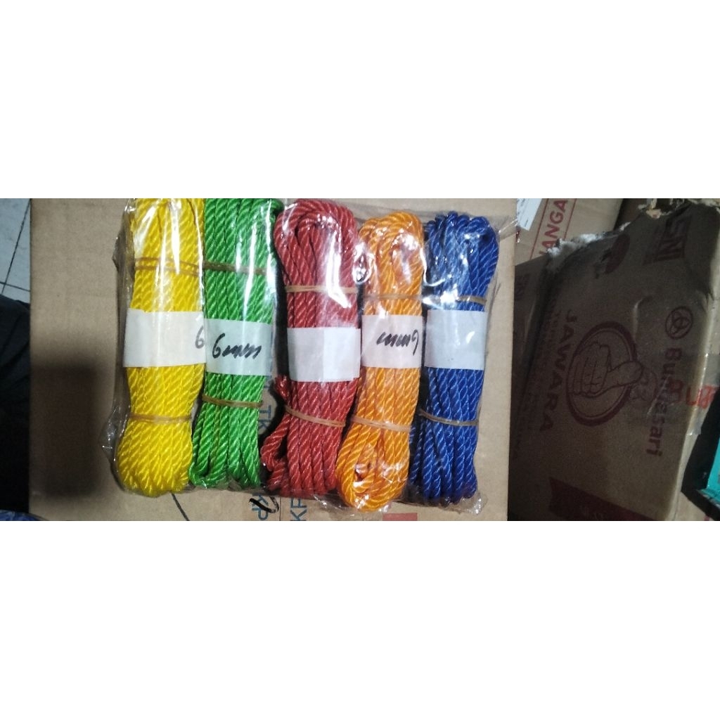 

Tali tambag ukuran 6 mm isi 5 pcs / pak