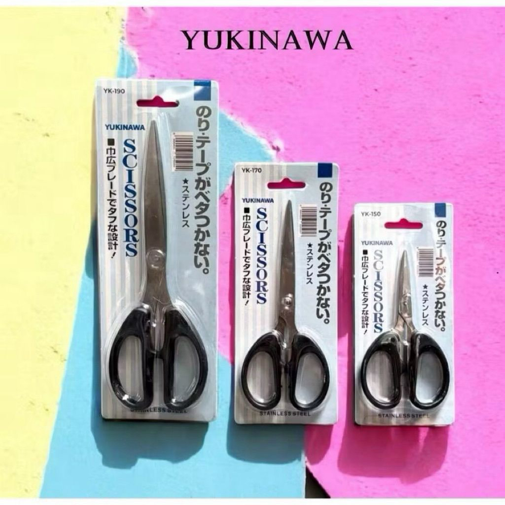 

COD- 1Lusin Gunting Jepang Tajam Kertas Kain Tajam lancip Stainless Steel Ukuran Kecil Medium Sedang Tanggung Besar Scissors Stainless Steel