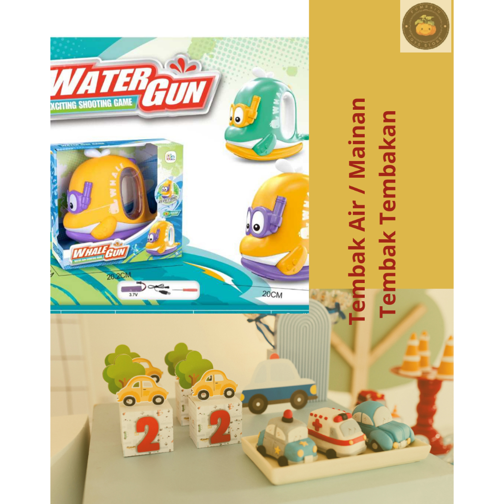 Water Gun / Tembak Air Baterai / Tembak Air / Mainan Tembak Tembakan / Tembakan Air Elektrik / Maina