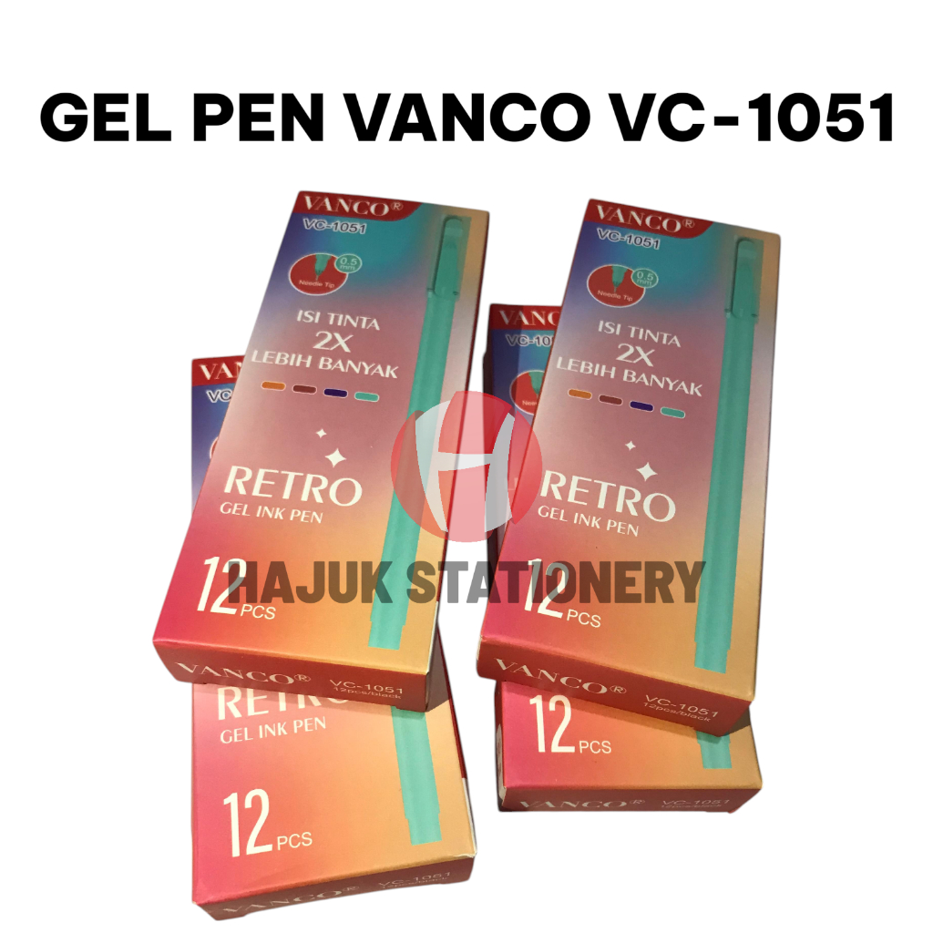 

(1PACK ISI=12) GEL INK PEN / PULPEN RETRO VANCO VC-1051