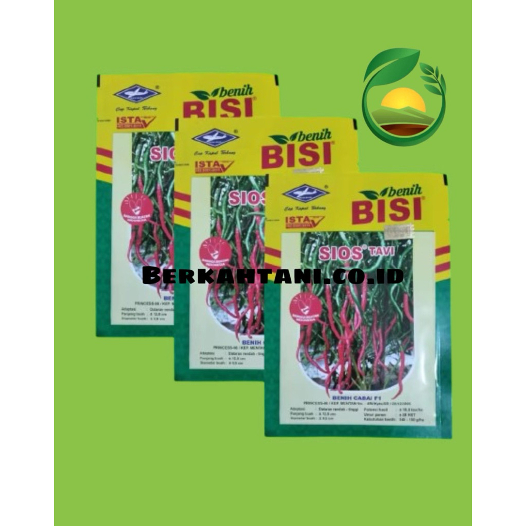 Sios Tavi 10gr Benih Cabai Rawit Keriting Cap Kapal Terbang Rimbun Kastilo
