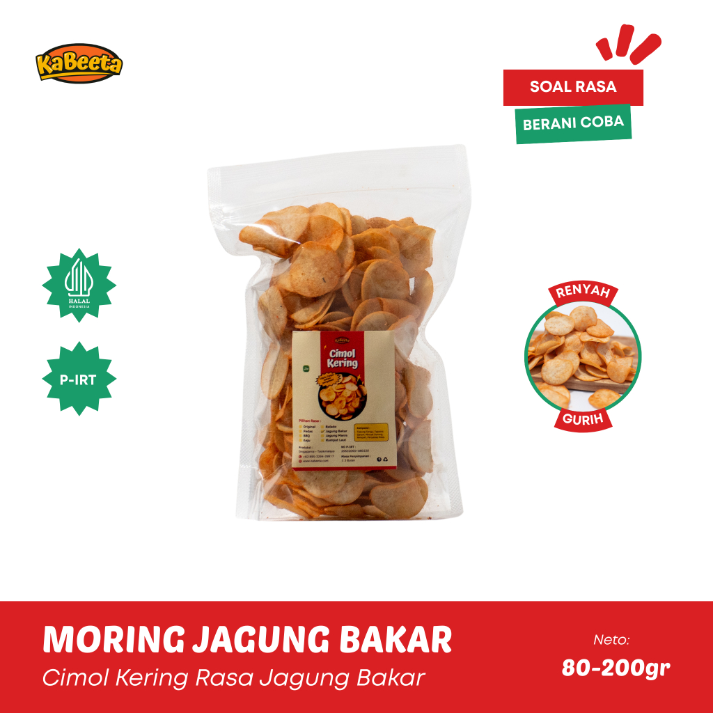 

Kabeeta Moring Jagung Bakar - Cimol Kering Rasa Jagung Bakar | Molring & Molreng Jagung Bakar Snack