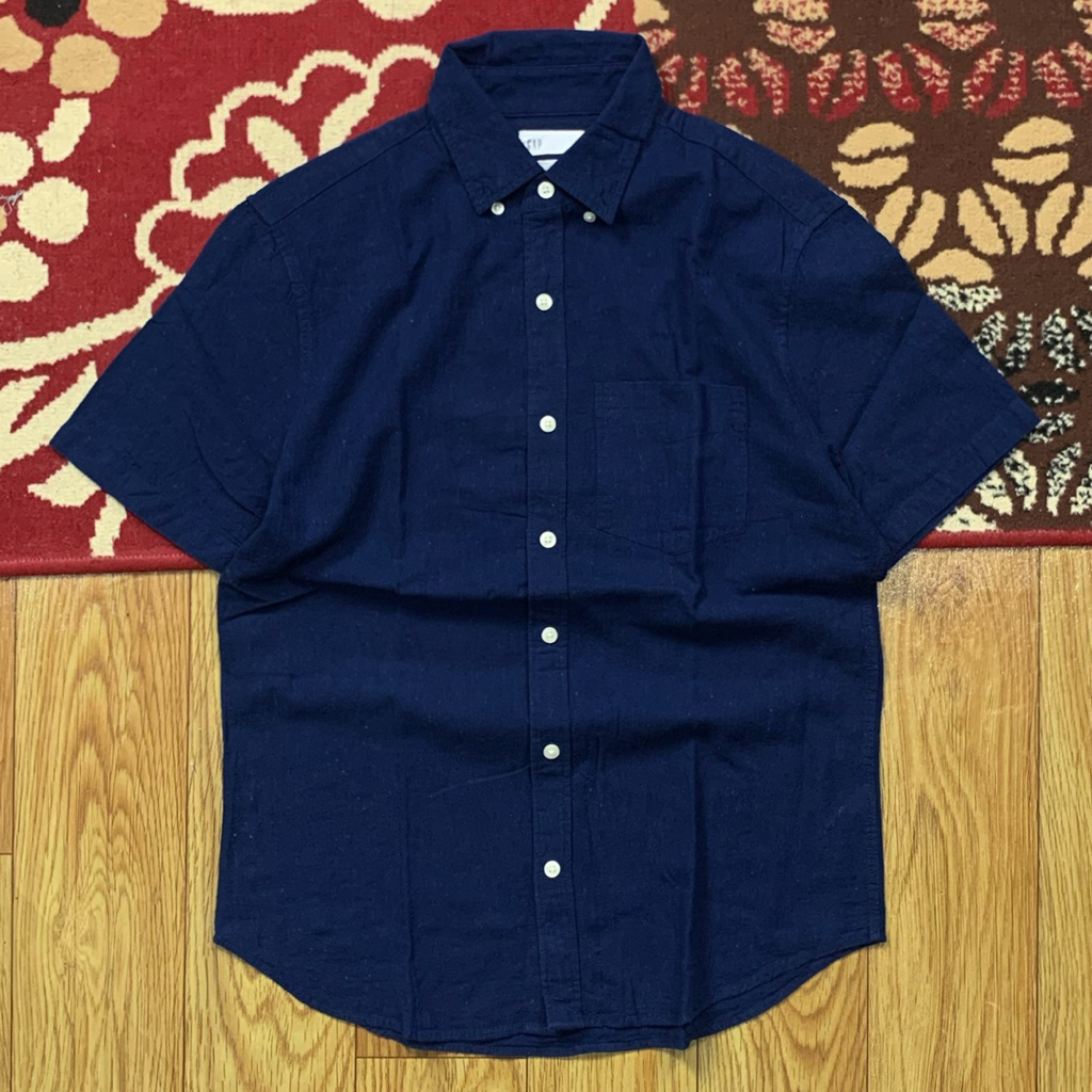 GAP LINEN SHIRT SIZE L | LINEN SHIRT GAP | KEMEJA LENGAN PENDEK GAP | KEMEJA LINEN GAP | KEMEJA LENG