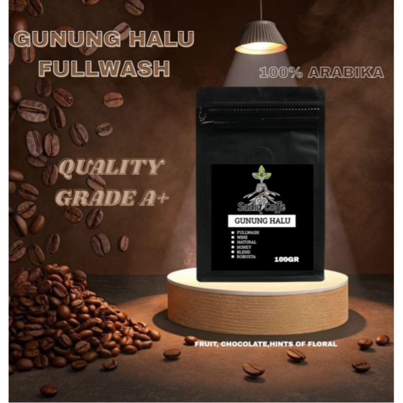 

Arabika Fullwash sadiq coffe - Gunung Halu Full Wash Arabika 100% Biji Kopi Bubuk 100 Gr