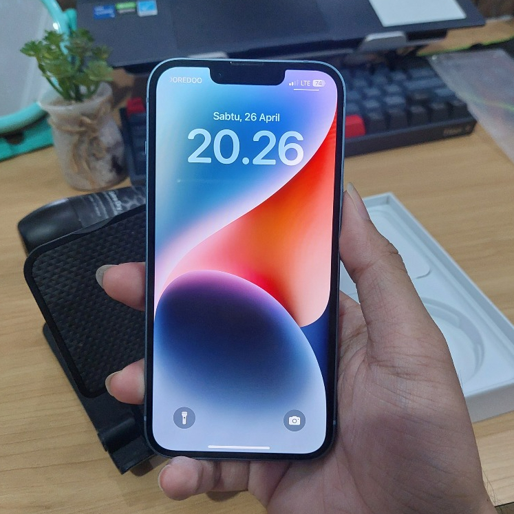 Iphone 14 ex inter 128gb sim unlock, sinyal aktif 3 bulan (cek deskripsi)