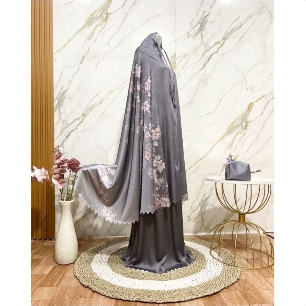 Mukena silk dewasa tas mewah - mukena armanysilk