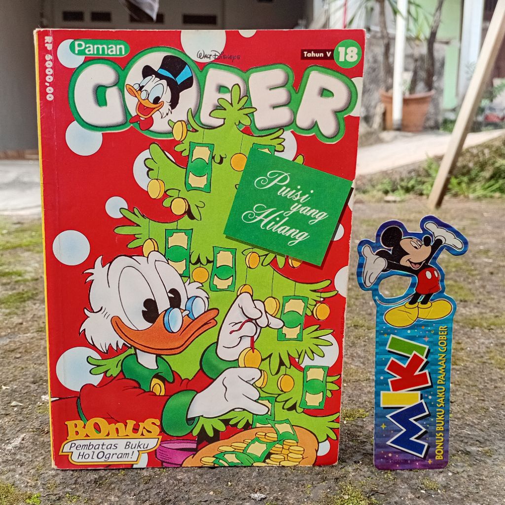 Komik Paman Gober: Puisi Yang Hilang Walt Disney (1997 Tahun V No. 18) Original Gramedia Bonus Pemba