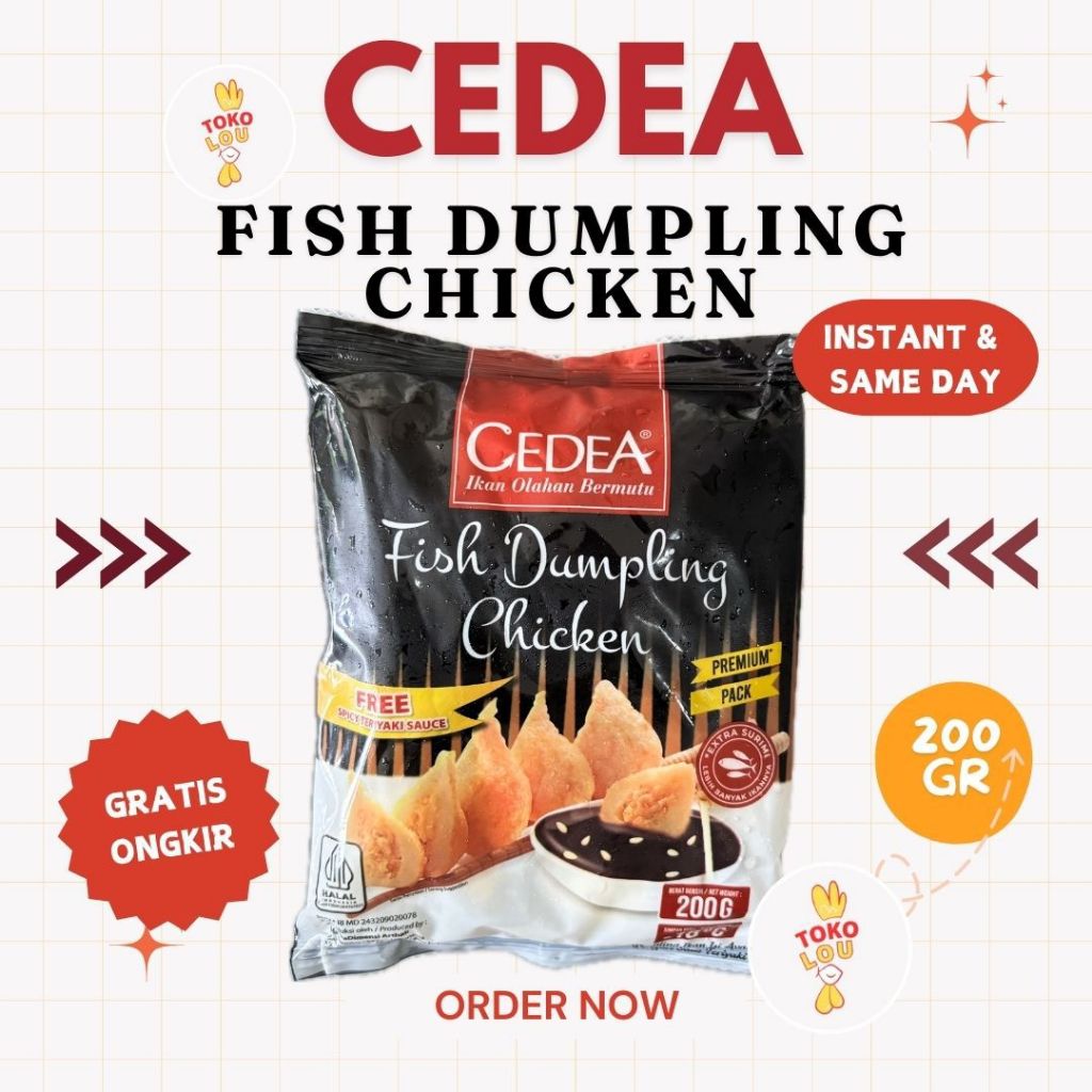

CEDEA DUMPLING CHICKEN 200GR DUMPLING AYAM