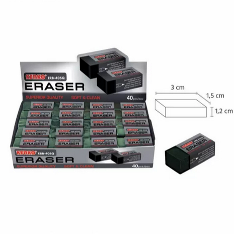 

penghapus kenko kecil hitam/putih CO 10/40 untuk dpat harga grosir - eraser kenko erw-40sq erb-40sq