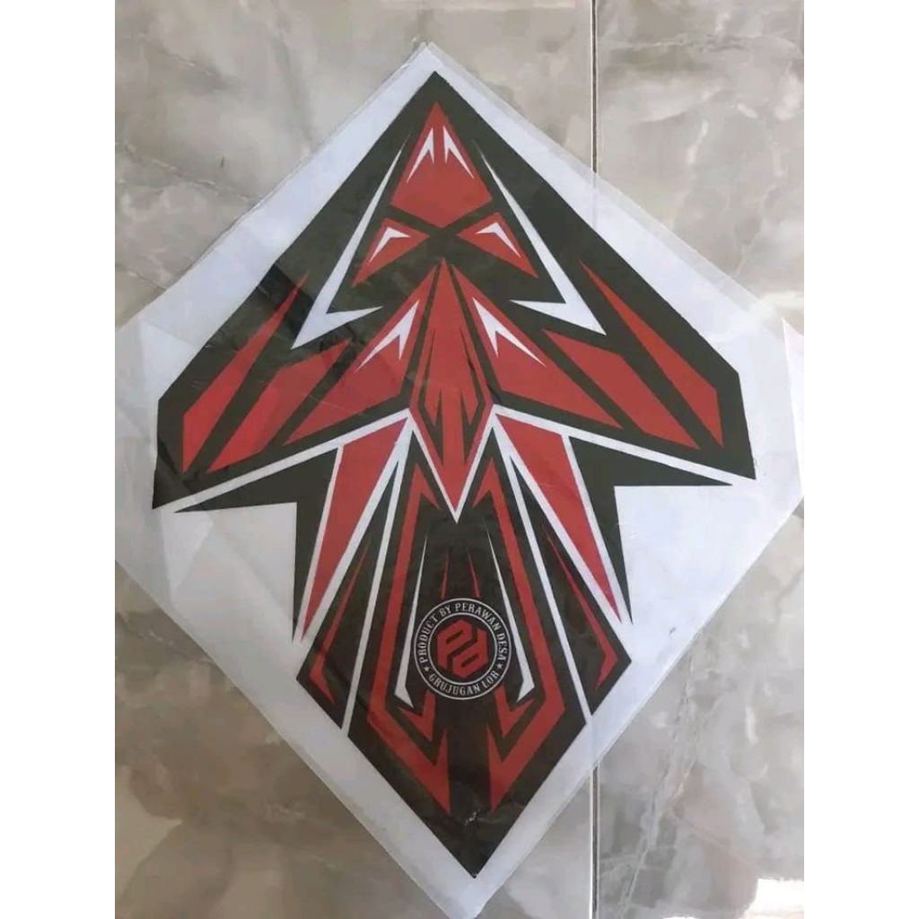 kertas layangan 2 warna sukhoi