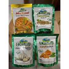 

BUMBU DAPUR DESAKU MARINASI BAWANG PUTIH BUBUK 250 GRAM POUCH BUMBU REMPAH BUBUK BUMBU MASAK TOKO SEMBAKO HOREKA SUPPLIER HOTEL RESTAURAN CAFE UMKM
