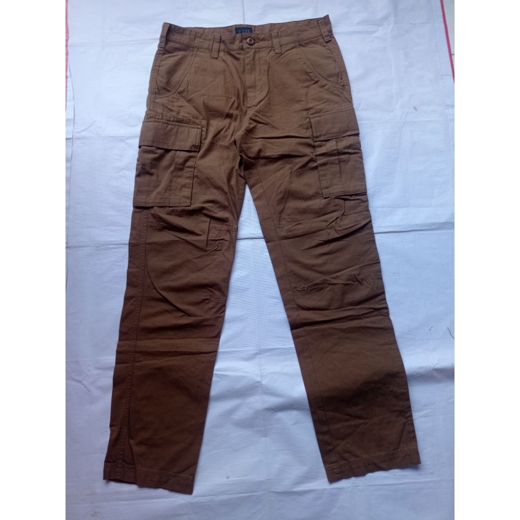 Celana Cargo 1998 Kanvas Brown