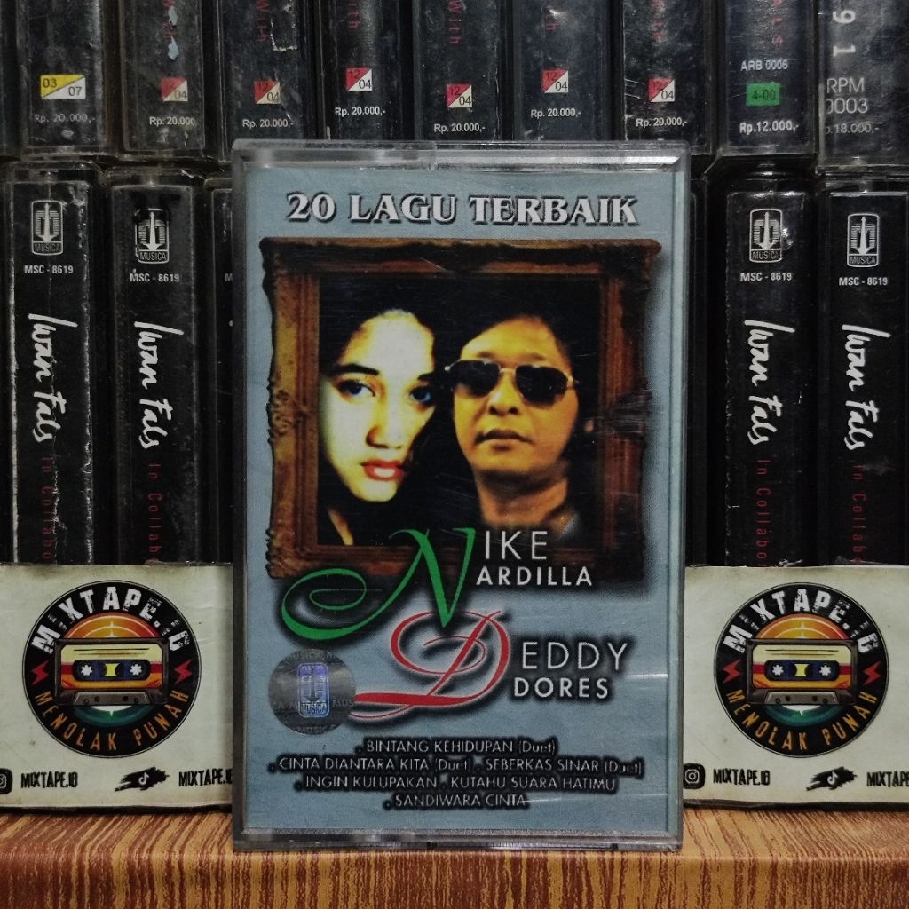 Kaset Pita - Nike Ardilla - Deddy Dores - 20 Lagu Terbaik - Radio Tape - Kaset - Radio - Pemutar Kas