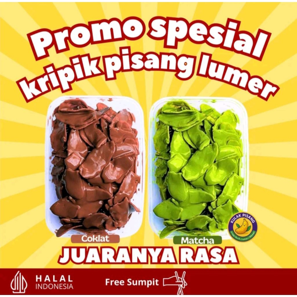 

Cemilan Kripik Pisang Coklat Lumer Termurah bymelumer.id