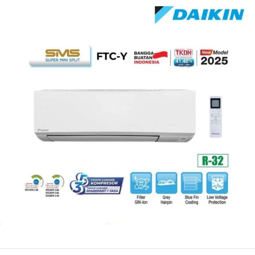 AC DAIKIN 1 PK NUSANTARA FTC25YV14