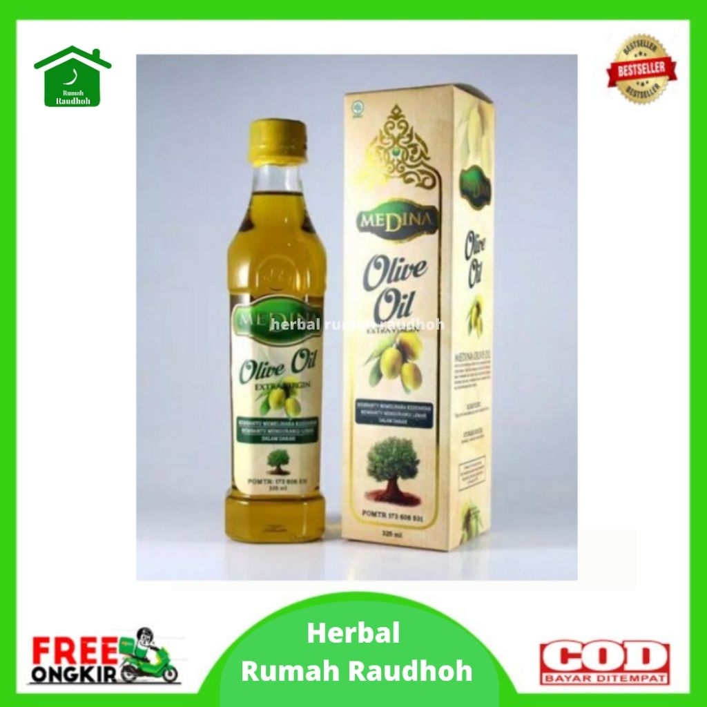 

MINYAK ZAITUN MEDINA OLIVE OIL 325 ML - MENURUNKAN KOLESTEROL