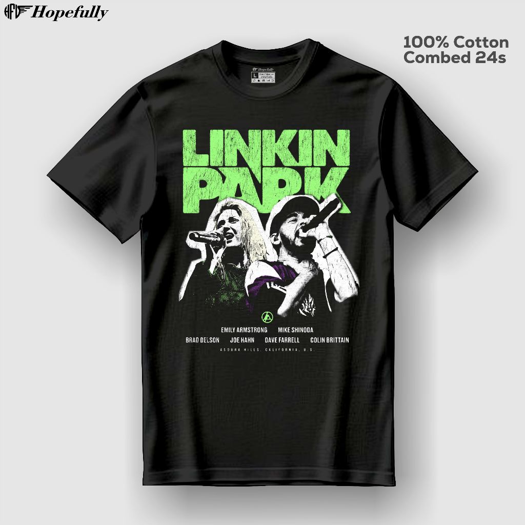 Tshirt Kaos Band LINKIN PARK Vintage augora hills california / Kaos linkin park premium quality 100%