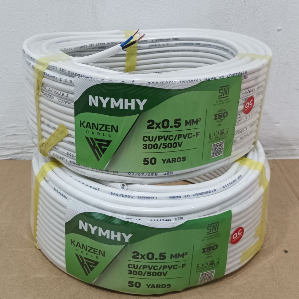 Sale (PER 10 METER) Kabel Listrik 2x0,5mm KANZEN / Kabel HYO / Kabel Listrik Serabut SNI