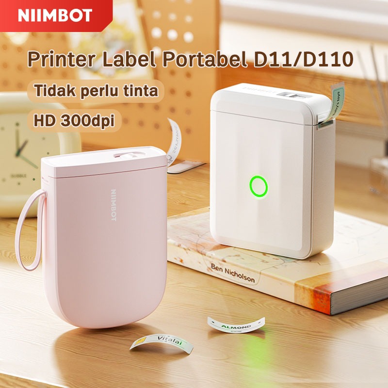 

NIIMBOT D11 D110 Printer Label Bluetooth Nirkabel Portabel Cetak Stiker Label Kabel Teks