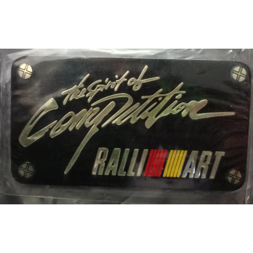 STICKER PLAT TIMBUL  RALLIART