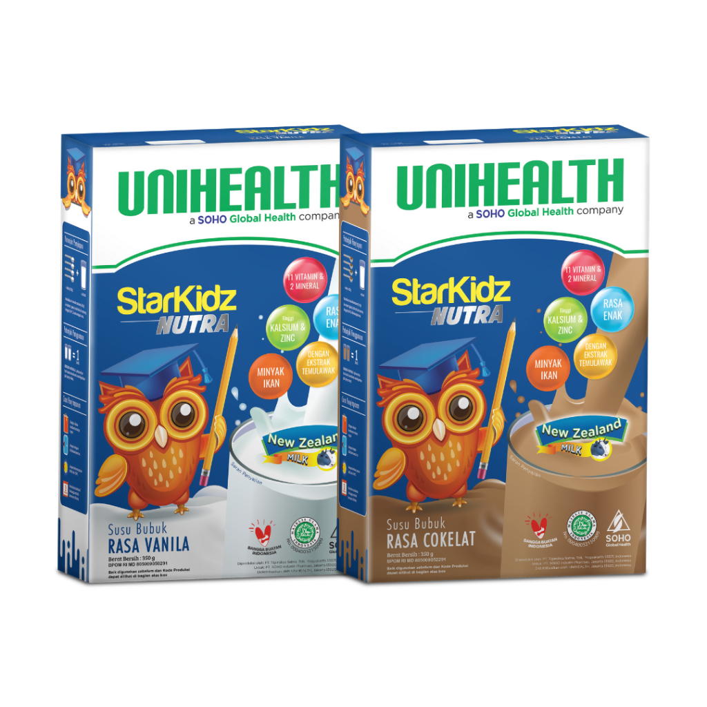 

Starkidz Nutra Unihealth - Tumbuh Ideal Aktif Setiap Hari - Kemasan 750gr