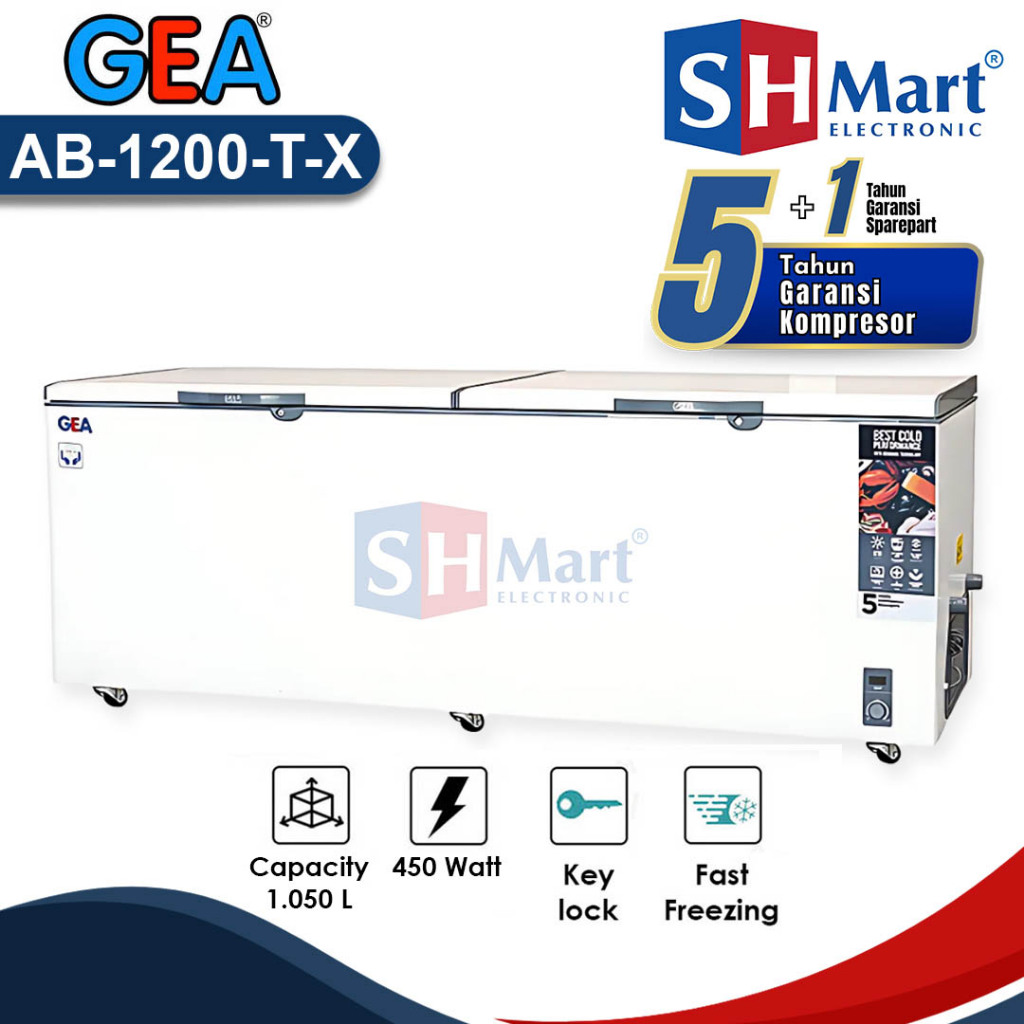CHEST FREEZER GEA AB-1200TX AB1200TX 1050 LITER FREEZER BOX GARANSI RESMI (MEDAN)