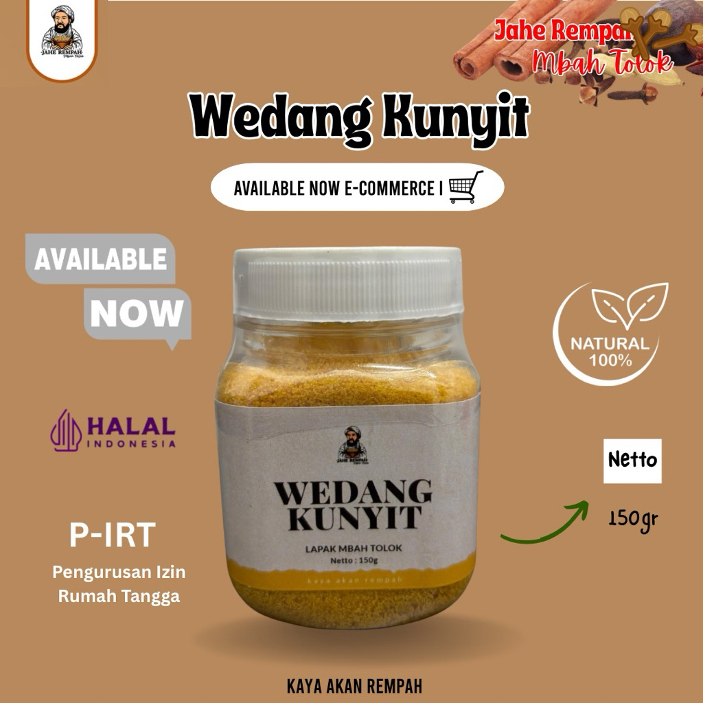 

WEDANG KUNYIT INSTAN UNTUK MELANCARKAN PENCERNAAN