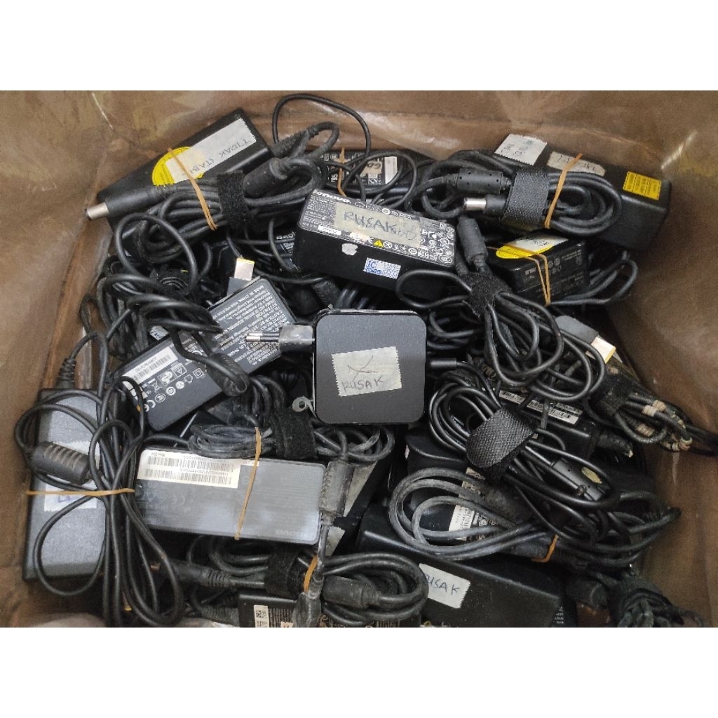 charger adaptor abnormal rusak mati bekas asus Toshiba acer dell hp lenovo lg axioo sony
