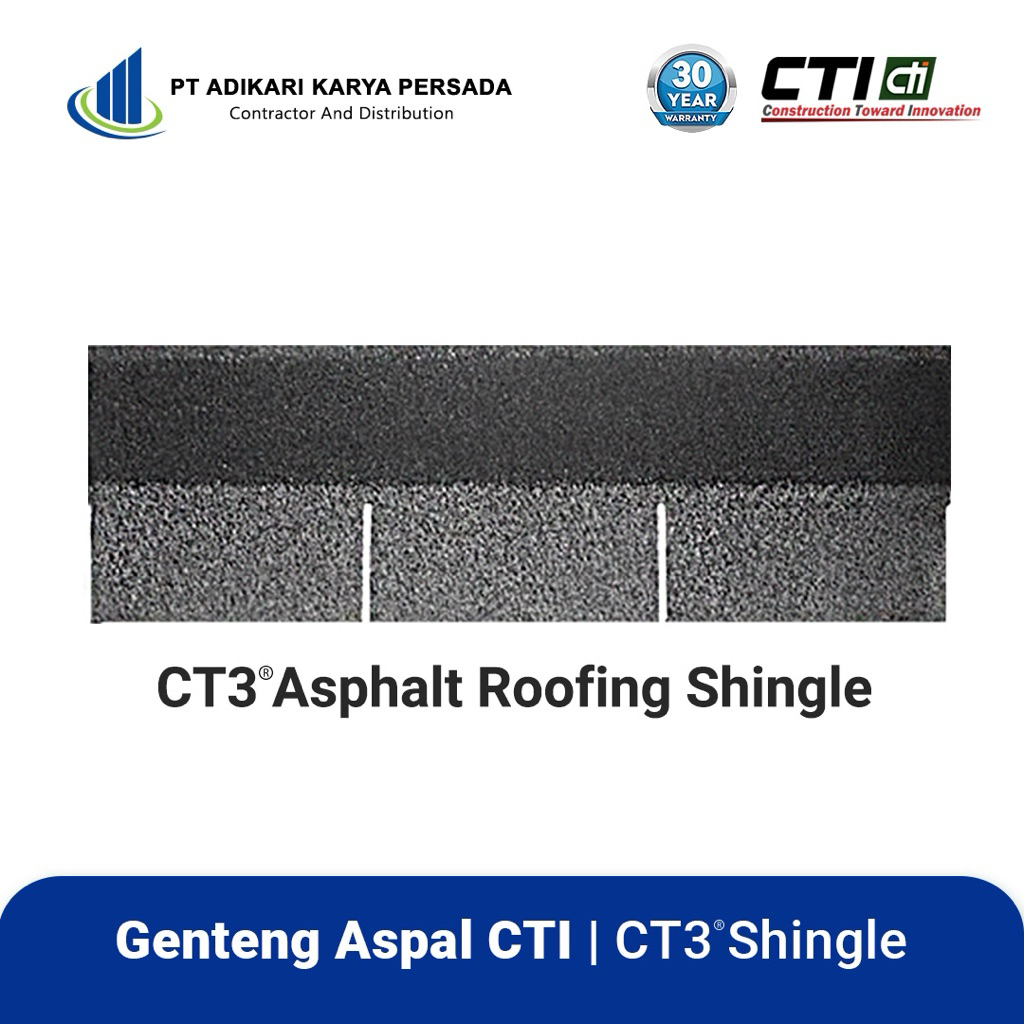 Atap Bitumen CTI CT 3 - Atap Asphalt CTI