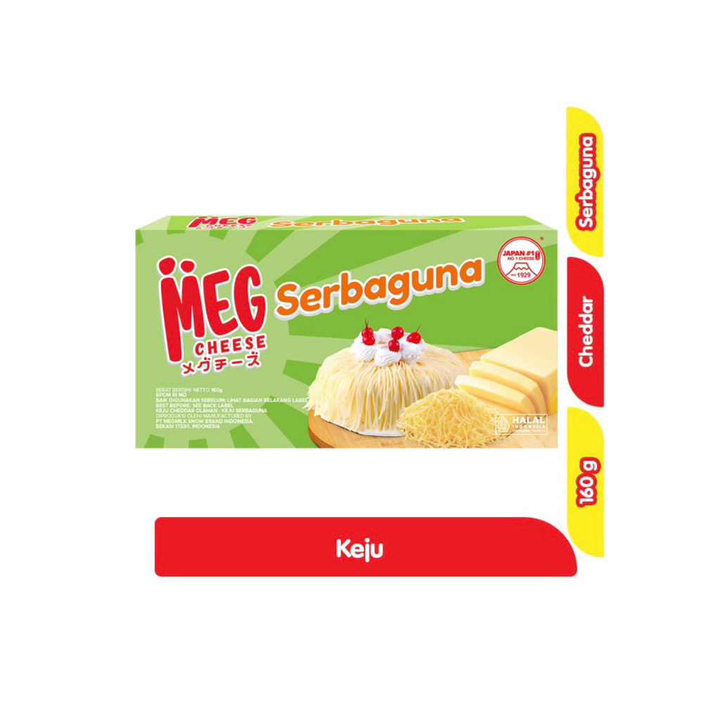 

MEG Keju Cheddar Serbaguna Box 160 gr