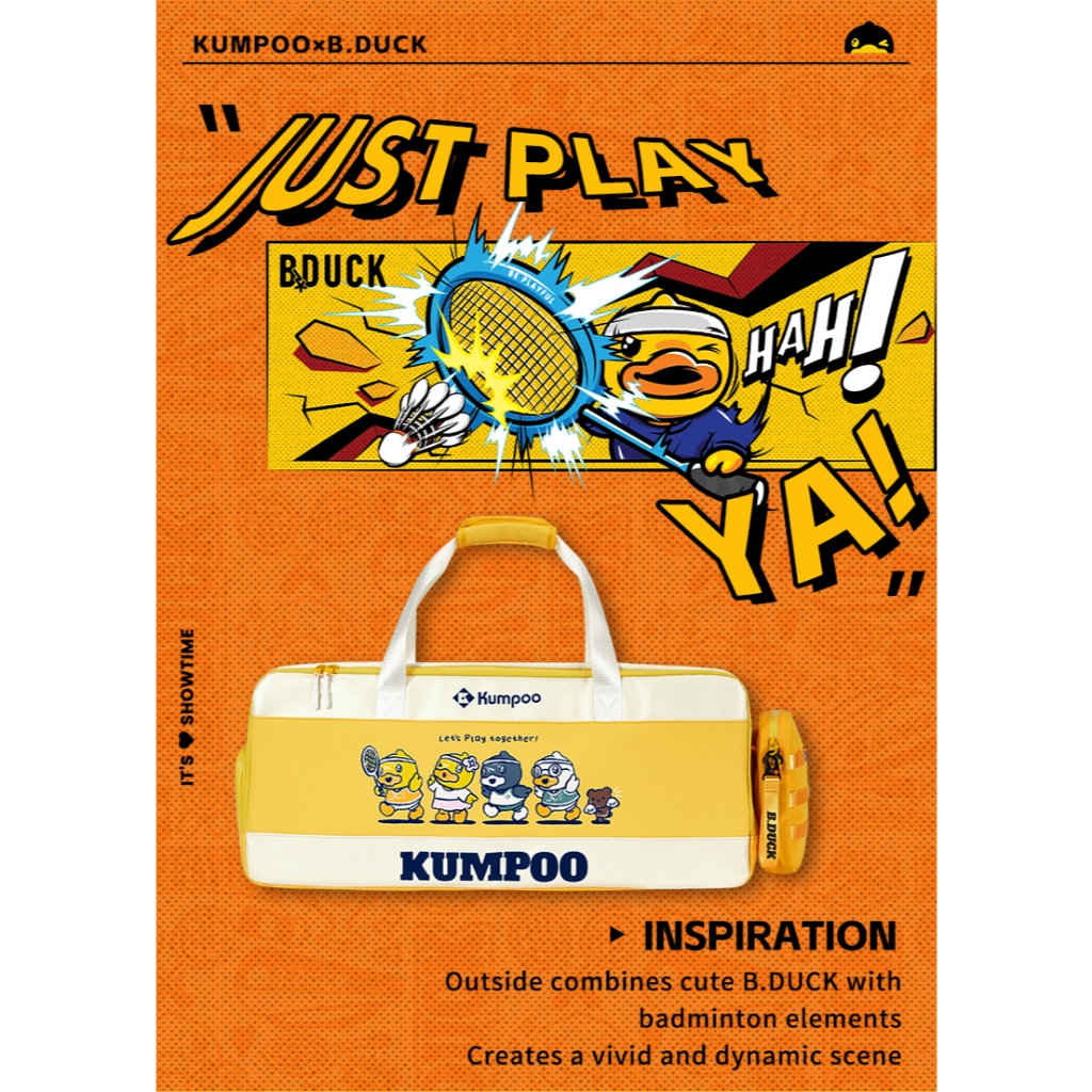 Kumpoo Badminton Racket Large Bag KB-369 B.Duck | Tas Raket Bulutangkis Besar KB369 KB 369 B Duck
