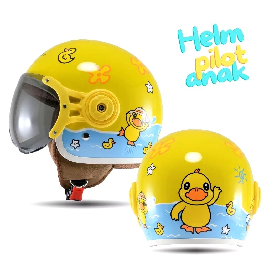 HELM PILOT ANAK KARAKTER LUCU