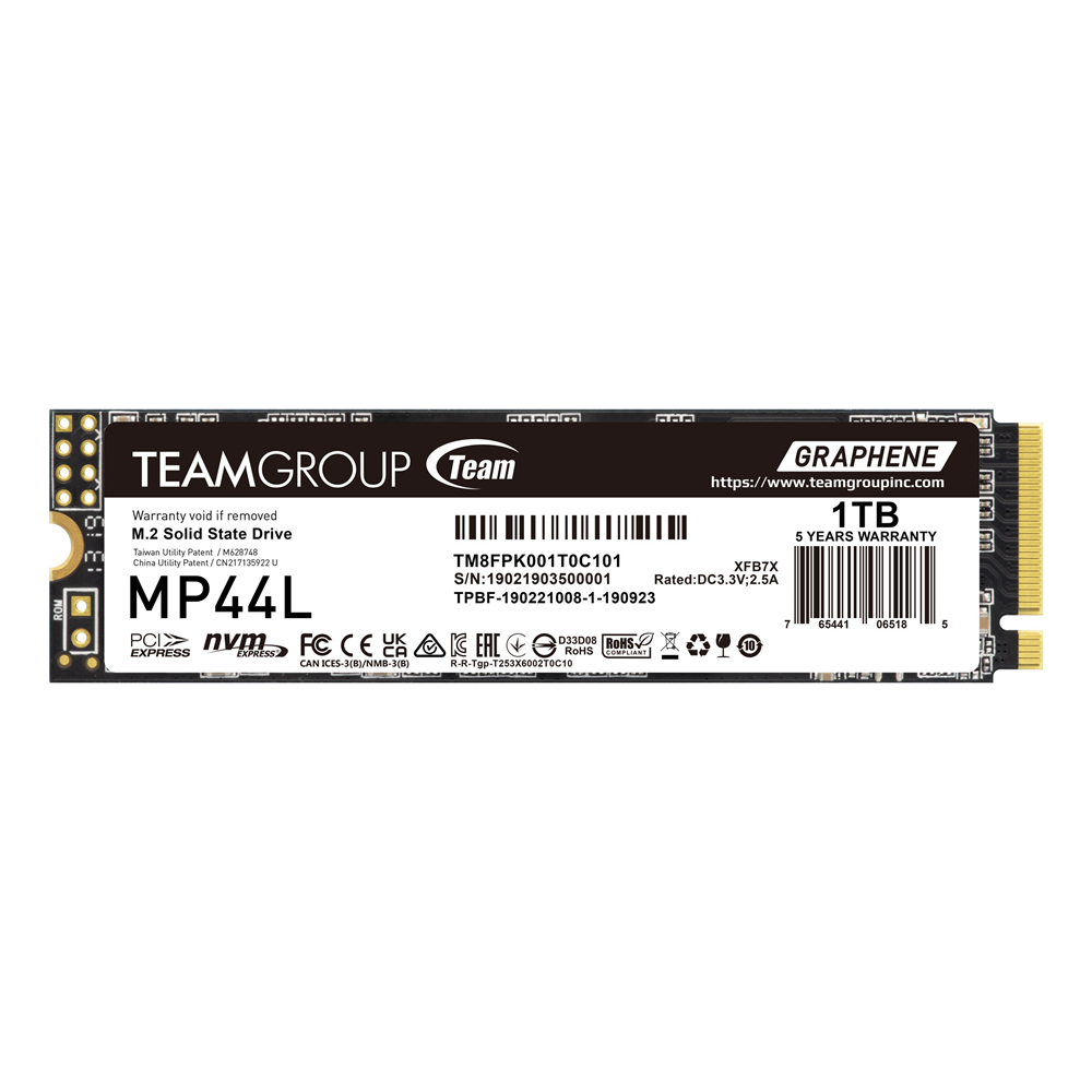 TEAM SSD NVME 2280 GEN4 1TB - MP44L - SSD NVME GEN 4 - SSD TEAM GROUP - SSD NVME 500GB/1TB