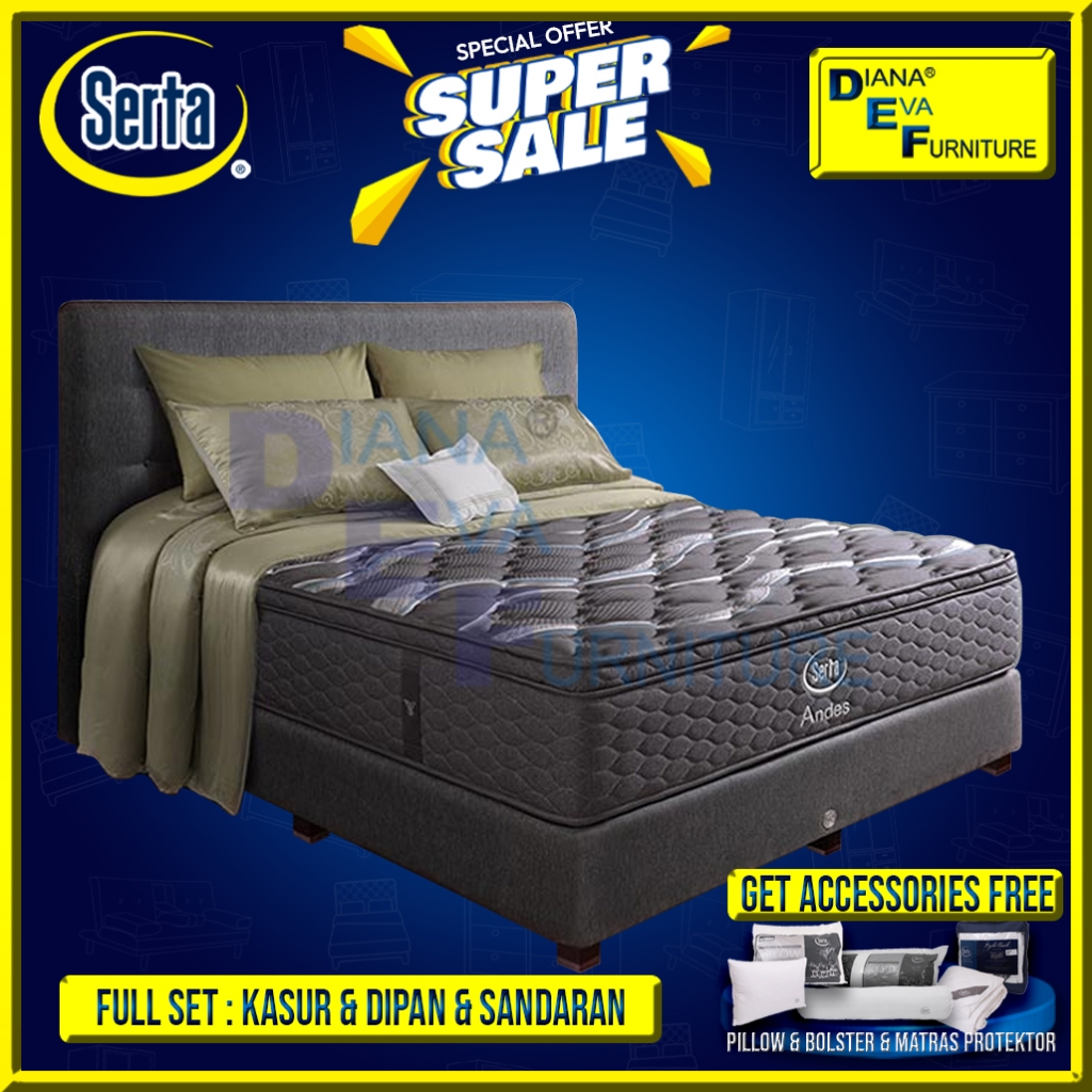 Serta Andes SET Kasur Springbed